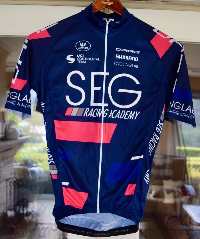 VERMARC Men's SMALL S-2 SEG RACING ACADEMY Pro Racing Jersey FULL ZIPPERED - Image 1 of 4