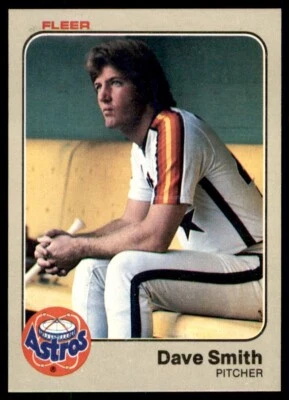 1983 Fleer - #466 Dave Smith Houston Astros Baseball Card - Image 1 of 2