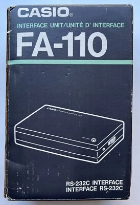 Casio FA-110 RS-232 serial interface for DK, SF and other series of organizers - Bild 1 von 4