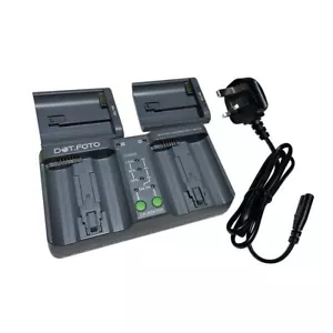 Dot.Foto LP-E4, LP-E4N, LP-E19, EN-EL18 Dual Battery Charger for Canon/Nikon - Picture 1 of 5