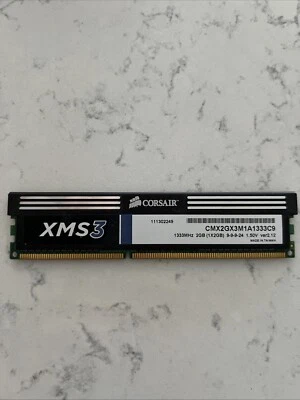 Corsair XMS3 CMX2GX3M1A1333C9 1x2GB PC3-10600 DDR3-1333MHz Desktop PC Memory RAM - Image 1 of 4