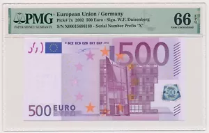 EUROPEAN UNION (GERMANY) banknote 500 Euro 2002 Duisenburg MS 66 EPQ collectors - Picture 1 of 7