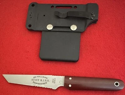 Customized CRKT Neck Knife Stiff Kiss Ed Halligan Designer, 2310. Tanto, Sheath - Image 1 of 4