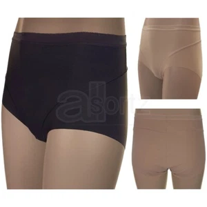 New Ladies Ex M S No VPL Light Control Full Briefs Knickers Black Nude UK Size - Picture 1 of 9