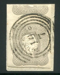 1861 Lombardo Veneto Giornali 1.05 money used SPL cert. Huge Margins Glue - Picture 1 of 1