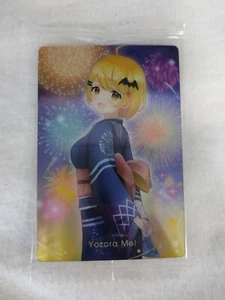 hololive Yozora Mel hololive wafer Vol.3 profile card YUKATA outfit - Picture 1 of 2
