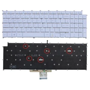 Teclado coreano retroiluminado para computadora portátil para LG Gram 17 (2020) 17Z90N blanco diseño KR - Imagen 1 de 1