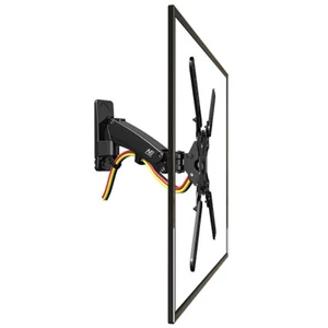 NEW F400-Full-Motion Gas-strut Bracket Flexible Wall Mount for LED/LCD TVs Black - Picture 1 of 3