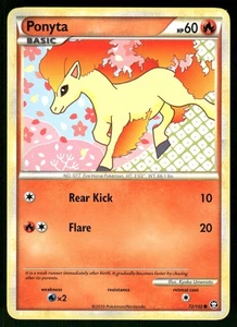 2010 Heavily Played Pokemon Ponyta 72/102 HGSS Triumphant - Picture 1 of 3
