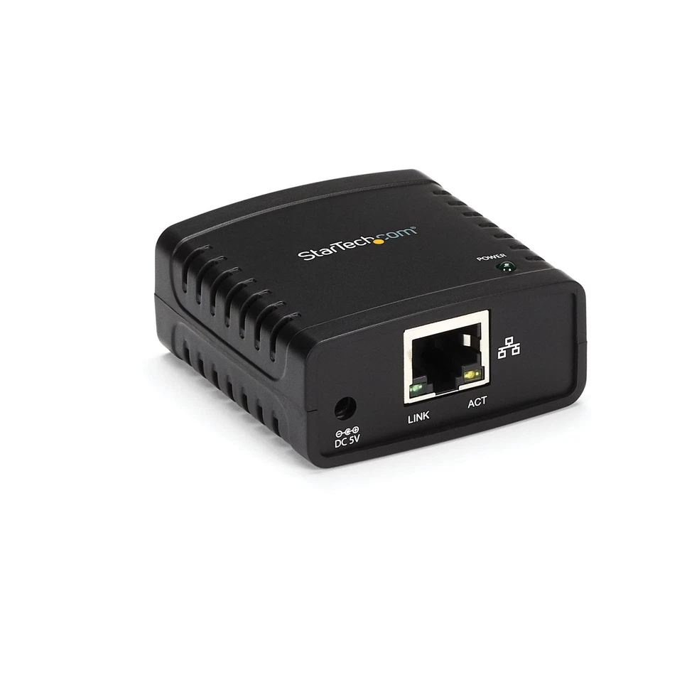 Startech.Com 10/100Mbps Ethernet To Usb 2.0 Network Lpr Print Server - Image 1 of 1
