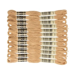 DMC Six Strand Cotton Embroidery Floss Set 12 Skeins Light Tan 8.7 Yards - Picture 1 of 4