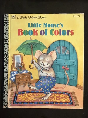 Vintage A Little Golden Book Little Mouse’s Book Of Colors 211-74 1991 #4190 - Imagem 1 de 4