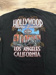 T-shirt Harley Davidson Hollywood Los Angeles California taglia XL - Foto 1 di 7