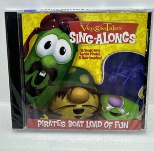 Vintage 2002 VeggieTales CD Pirates' Boat Load of Fun 15 Singalong Songs SEALED! - Picture 1 of 2