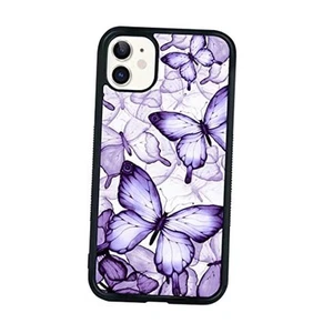 Phone Case Designed Compatible with iPhone 6.1 Inch - 11 Purple Butterfly - Picture 1 of 8