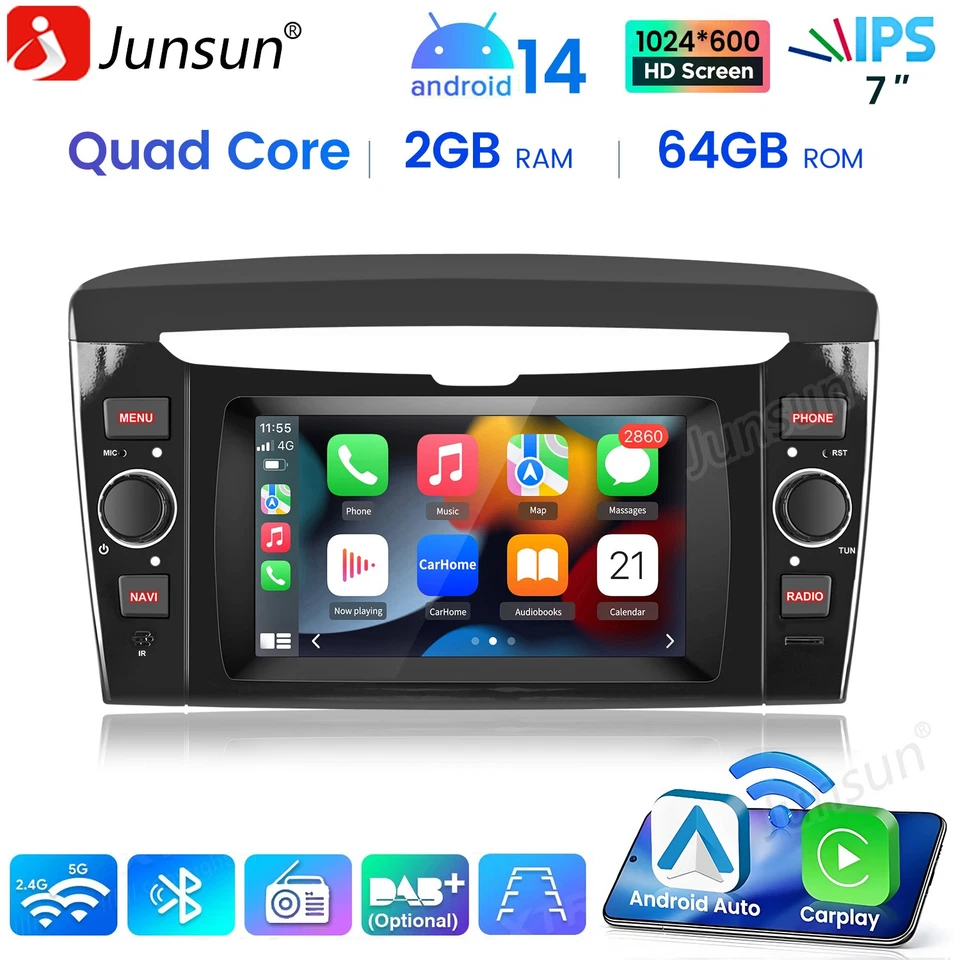 2+64GB Für Lancia Ypsilon 2012-2020 Carplay Android 14 Autoradio GPS NAVI DAB BT - Bild 1 von 4