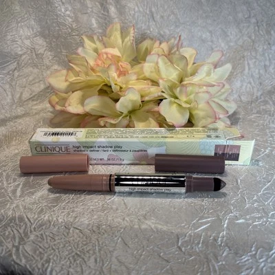 Clinique High Impact Shadow Play Shadow + Definer 08 ROSE + TRUFFLES FS NIB Free - Image 1 of 2