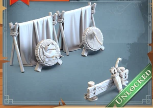 Zubehör Dungeons (Heroquest & D Kompatibel) - Zielscheiben Trainings- - Picture 1 of 1