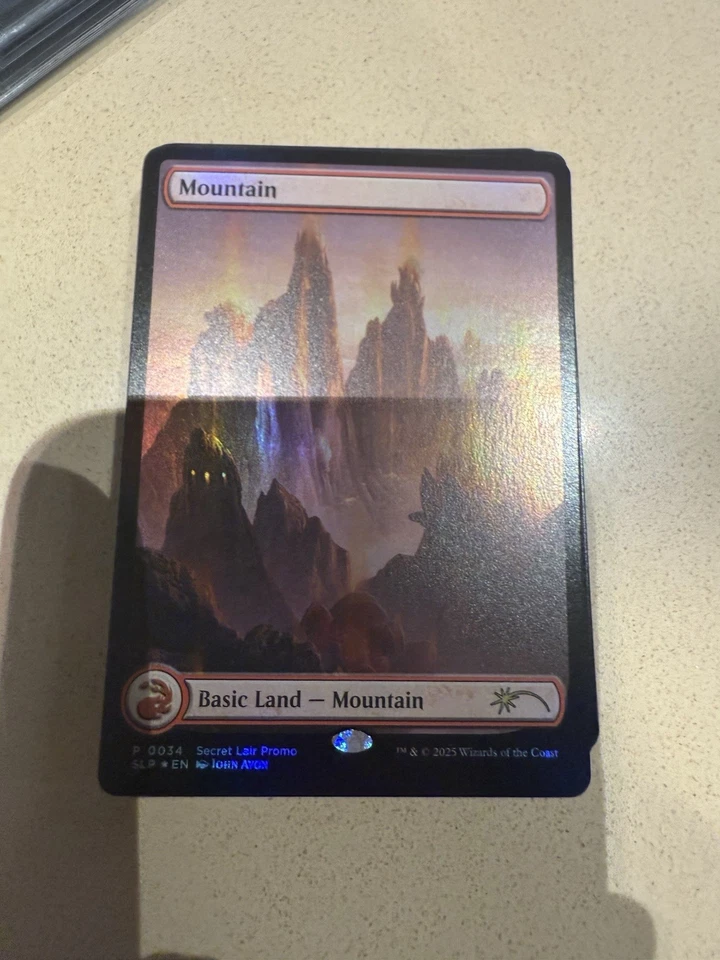 MagicCon 2025 ✨FOIL Red Lotus Mountain - EXCLUSIVE RARE Promo - John Avon - Image 1 of 1