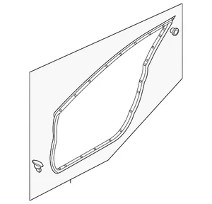 Genuine Mazda 2014-2018 Mazda 3 - Door Weather-Strip BHN9-59-760C - Picture 1 of 2