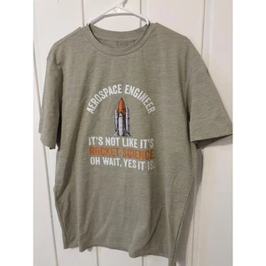 Aerospace Engineer It's Not Like Rocket Science Herren XL Grau Neu - Bild 1 von 4