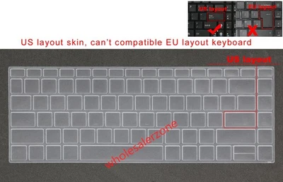 US Keyboard Skin Cover for HP ProBook 430 440 445 446 G3 G4 G5,440 445 G6 G7 G8 - Image 1 of 4