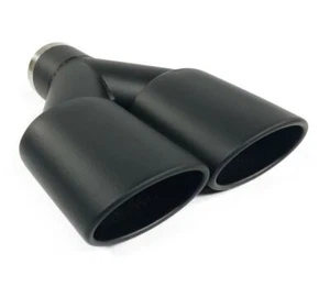 Exhaust Tip 2.25 In Inlet Dual 3.00 Oval X 2.50 High Outlets 9.75 In Long Resona - Picture 1 of 7