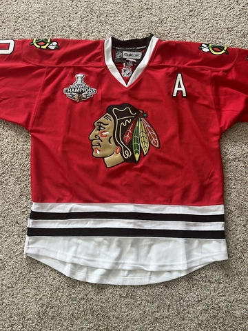 Chicago Blackhawks Patrick Sharp Reebok CCM  2010 Stanley Cup Pro Jersey 52 NEW Cover
