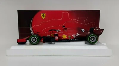 MODELLINO DIECAST AUTO F1 SCALA 1:18 BBR FERRARI SF21 LECLERC GP 2021 MODELLISMO - Immagine 1 di 4