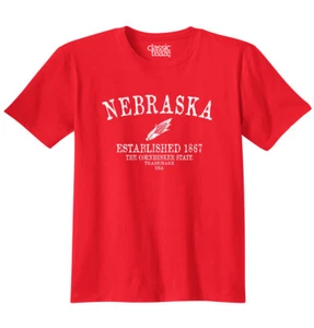 Nebraska The Cornhusker State Cob EST 867 Womens or Mens Crewneck T Shirt Tee - Picture 1 of 10