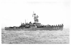 USS JOHN WILLIS Destroyer Escort Photo Postcard - Picture 1 of 1