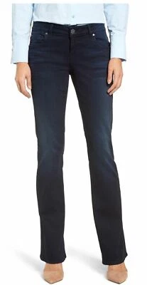 KUT JEANS SZ 2 Regular Natalie Bootcut Dark Blue Mid Rise Liberating Wash NWT - Image 1 of 3