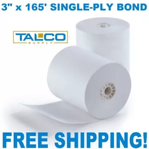 (50) ROTOLI DI CARTA POS STAR SP700 3" x 165' BOND (NON TERMICI) ~SPEDIZIONE GRATUITA~ - Foto 1 di 1