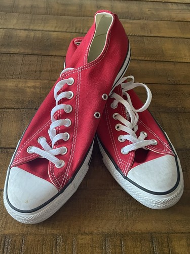 Sneakers Converse All Star Chuck Taylor unisex scarpe in tela rossa M 9 5
