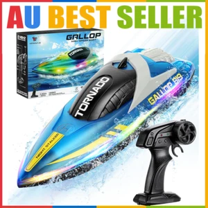 2.4GHz RC Racing Boat 15KM/H High-Speed Power Electric Remote Control LED Light - Picture 1 of 6