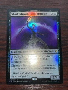 1x FOIL SHADOWHEART, DARK JUSTICIAR - Baldur's Gate - MTG - Magic - Picture 1 of 1