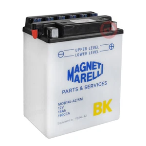 Magneti Marelli YB14L-A2 12V 14AH Battery Kawasaki VN A Vulcan 750 1997 1998 - Picture 1 of 5