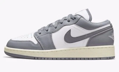 Nike Air Jordan 1 Low Vintage Gris GS 7Y Mujer Talla 8.5 553560-053 NUEVO Foto 1 de 2