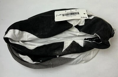 РЕЛИГИЯ унисекс шарф логотип звезда вискоза белый черный серый один размер новый с Ярлыками новый - Изображение 1 из 3