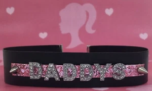 Daddys Girl Choker Necklace Mens Daddys Sissy Slave Bondage Fetish Hotwife Gimp - Picture 1 of 5