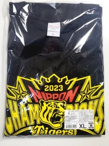 2023 NPB Nippon Champions Hanshin Tigers Japanese XL BLACK T-SHIRT - Bild 1 von 4