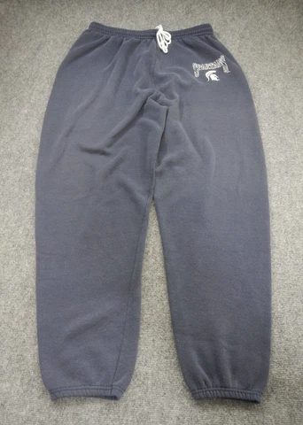 Vintage 90s Michigan State Spartans Sweatpants Men's Adult Large Blue Made USA Cover