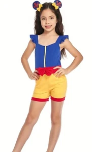 New~ Girls Size 13/14 Disney Snow White Summer Sleeveless Romper - Picture 1 of 5