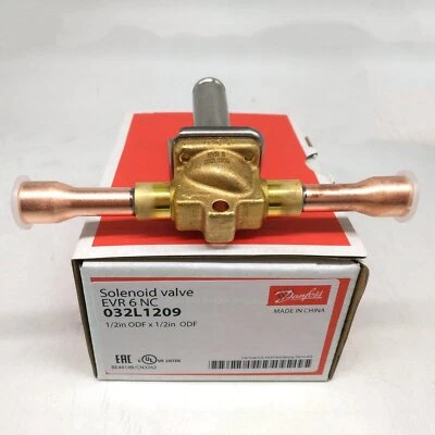 1PS New For Danfoss 032L1209 replace EVR6 032F1209 Solenoid Valve Free Shipping - Image 1 of 2