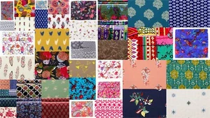 10 Yard Indian Floral Printed Fabric Cotton Like Bandana Upholstery Quilting - Picture 1 of 68