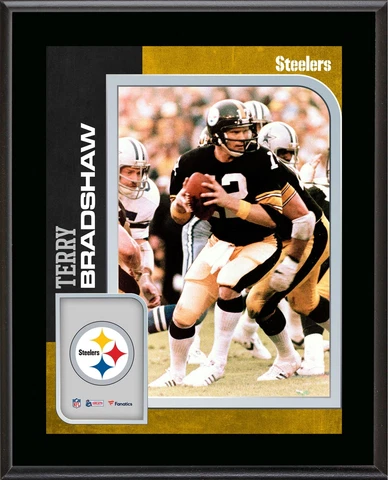 Terry Bradshaw Pittsburgh Steelers 10.5'' x 13'' Player Plaque Cover