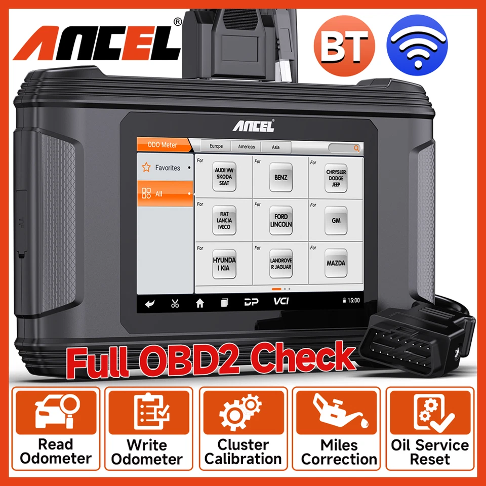 Автомобильный одометр ANCEL DM500 OBD2 инструмент для коррекции пробега сброс масла США - Изображение 1 из 4