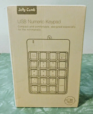 Jelly Comb USB Black Numeric Keypad NIB - Image 1 of 4