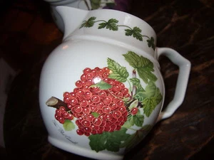 PORTMEIRION POMONA V.RARE RED CURRANT ADORABLE SMALL STAFFORDSHIRE JUG NEAR MINT - Picture 1 of 4