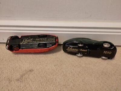 Schuco Patent 1750, rot, Made in US-Zone Germany & Schuco Patent 1010 (Replika) - Bild 1 von 3